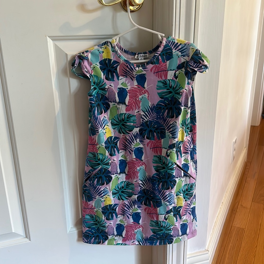 Tropical print dress